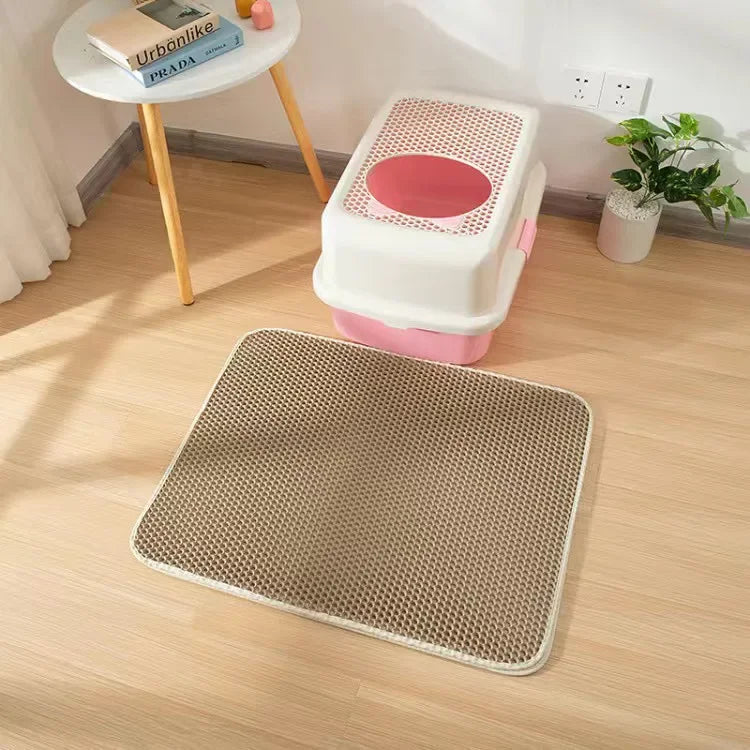 Cat Litter Mat Double Layer Waterproof Non Slip Washable Pad