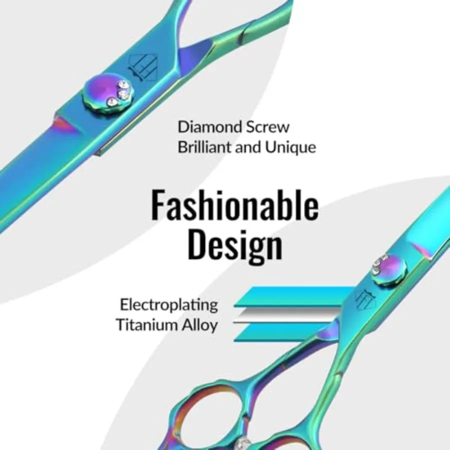 Do roomin Scissors: 7" Straiht Pet Shears Skeletonized blade Made Of Japanese 440C for Trimmin Dos Cats and Other Pets reen,7