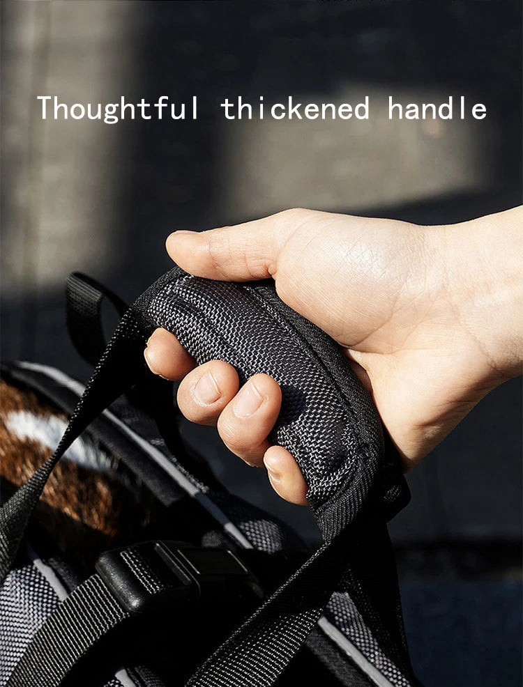 New dog backpack for outdoor use, double shoulder strap portable horizontal pet backpack with auxiliary straps, pet carrier for