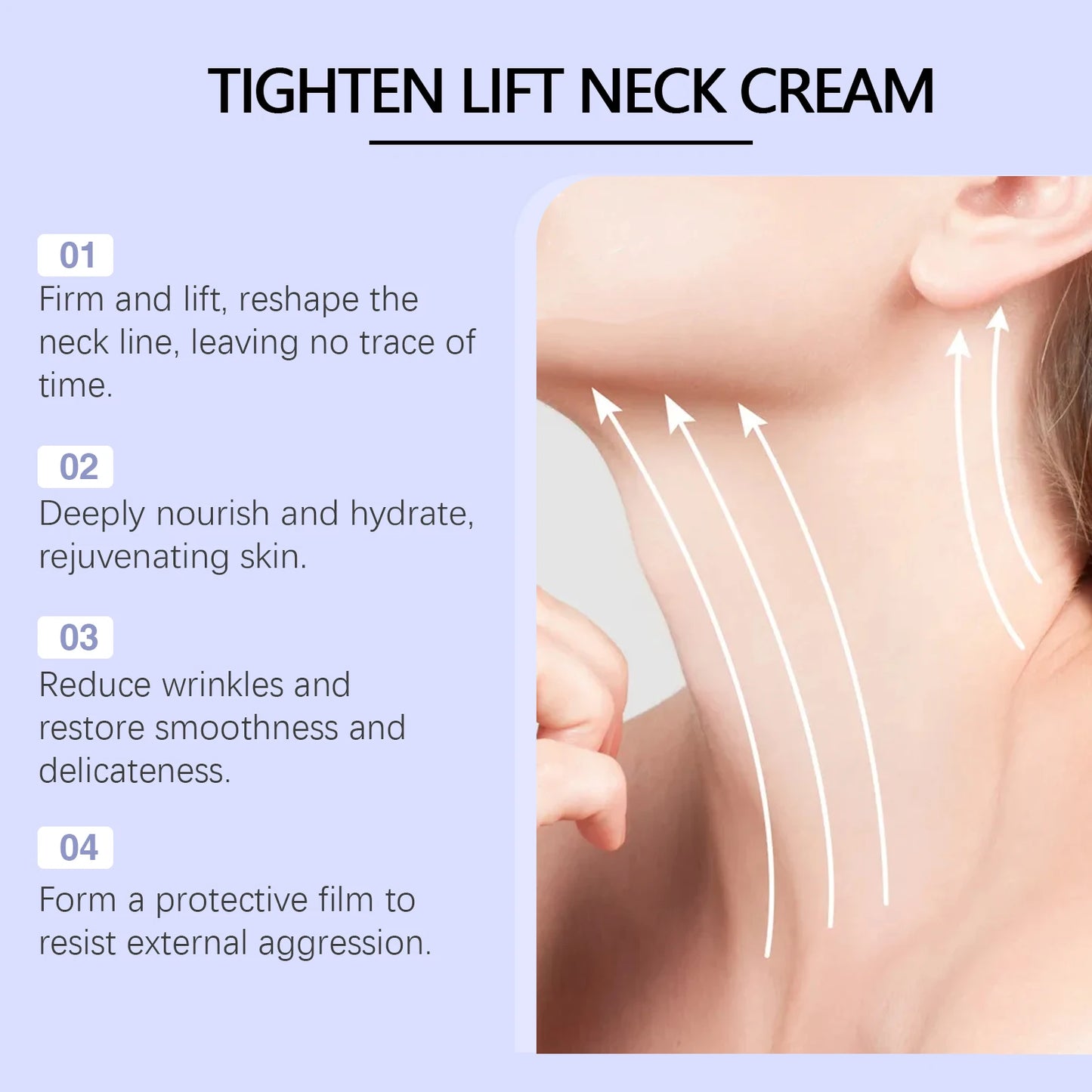OUHOE Neck Cream Moisturizing Hydrating Moisturizing Downplaying Neck Lines Nourishing Lifting Firming Neck Rejuvenating Cream
