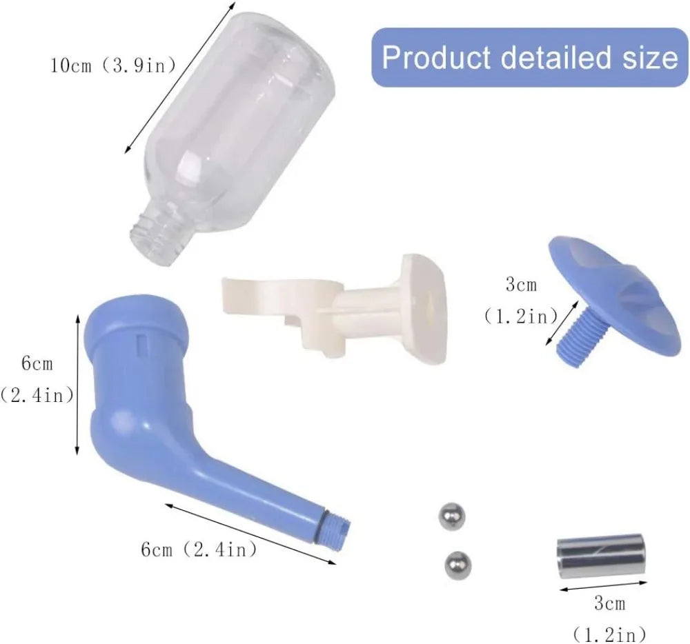 No-Drip Dog Water Bottle for Crate, 350ml Adjustable Detachable Kennel Water Dispenser for Pets