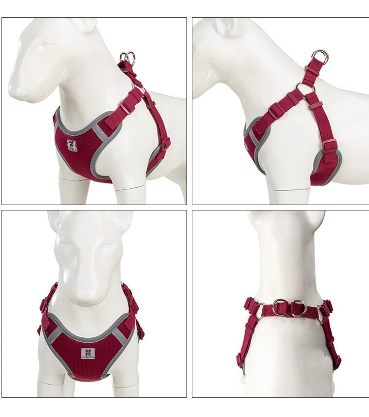 Cat Dog Harness Leash Set for Small Medium Dog Adjustable Pet Harness Reflective Breathable Outdoor Walking Pet accessories