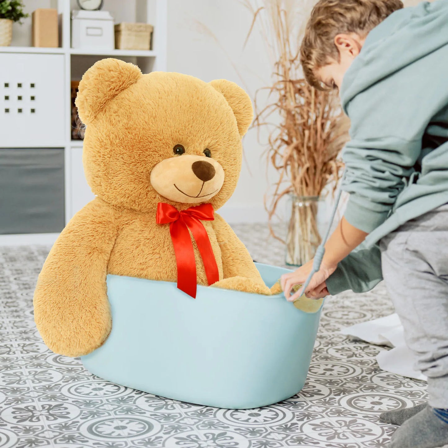 MorisMos Teddy Bear Plush Toy For Kids Gift Adorable Companion
