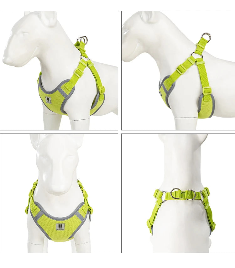 Cat Dog Harness Leash Set for Small Medium Dog Adjustable Pet Harness Reflective Breathable Outdoor Walking Pet accessories