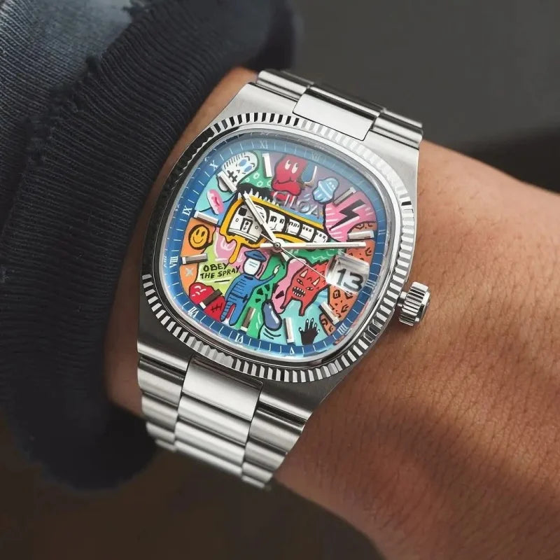 CILOA painted dial watch men's brand authentic trendy fashion 2025 new brand authentic high quality waterproof quartz watch