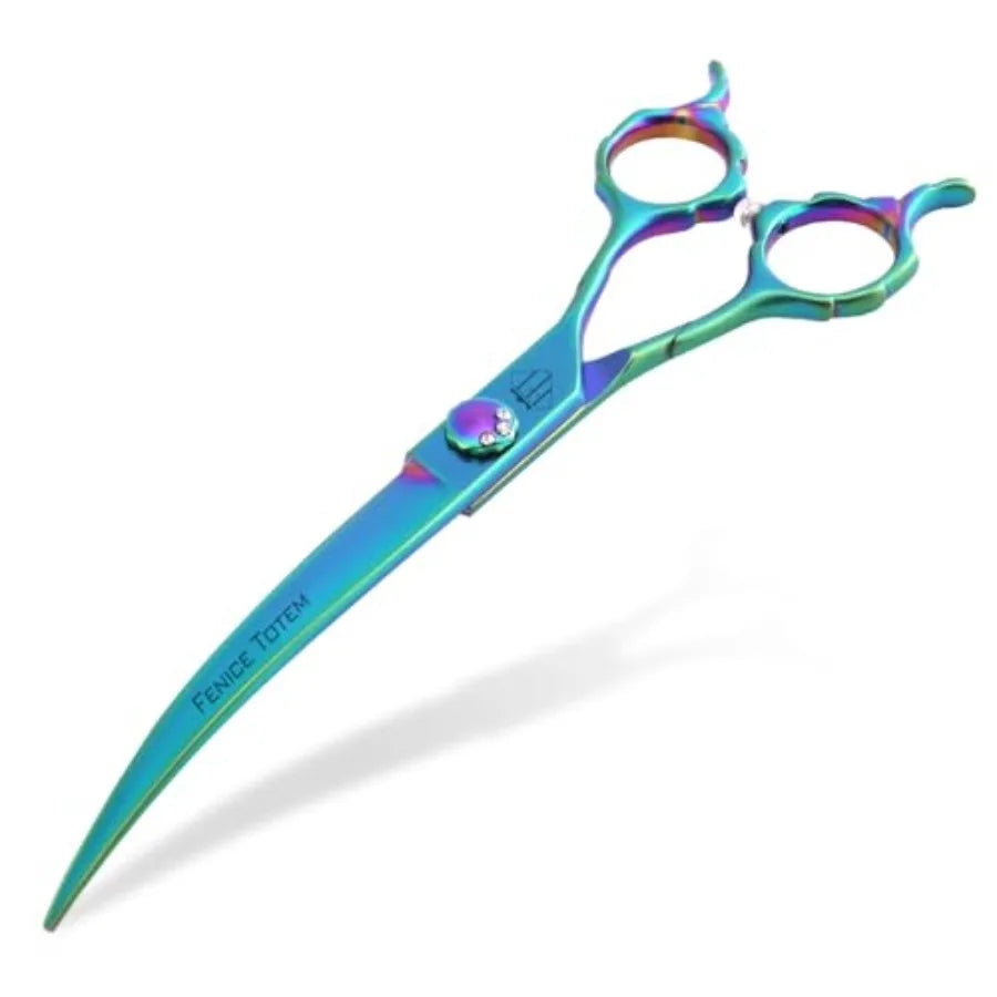 Do roomin Scissors: 7" Straiht Pet Shears Skeletonized blade Made Of Japanese 440C for Trimmin Dos Cats and Other Pets reen,7