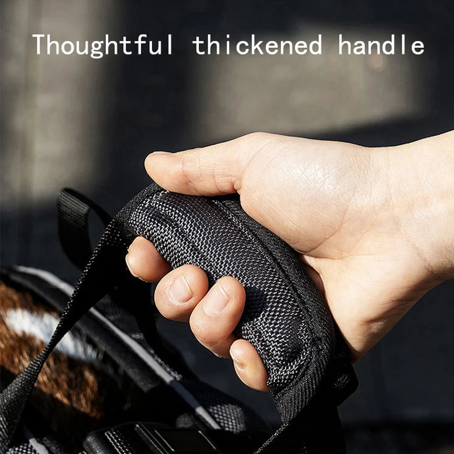 New dog backpack for outdoor use, double shoulder strap portable horizontal pet backpack with auxiliary straps, pet carrier for