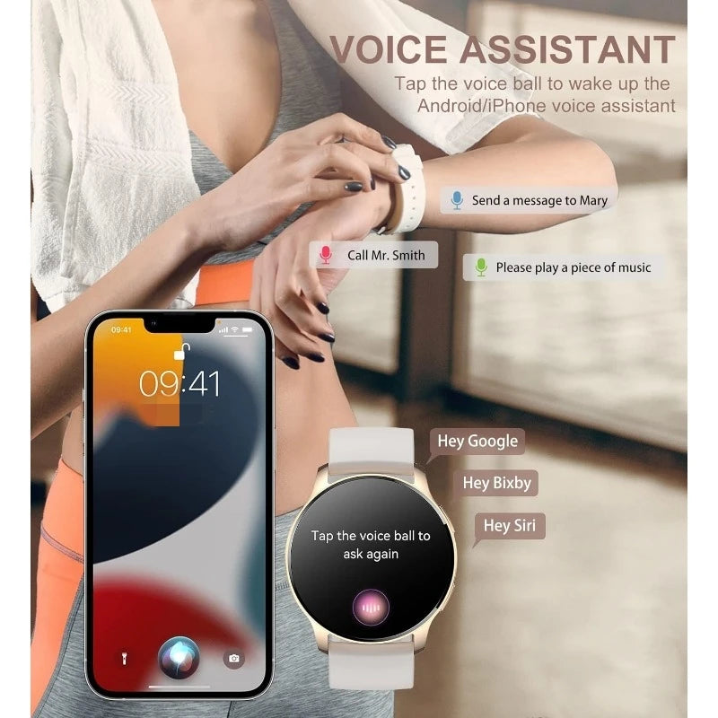 INNOFOVO Smartwatch For Women Fitness Tracker Waterproof HD Display