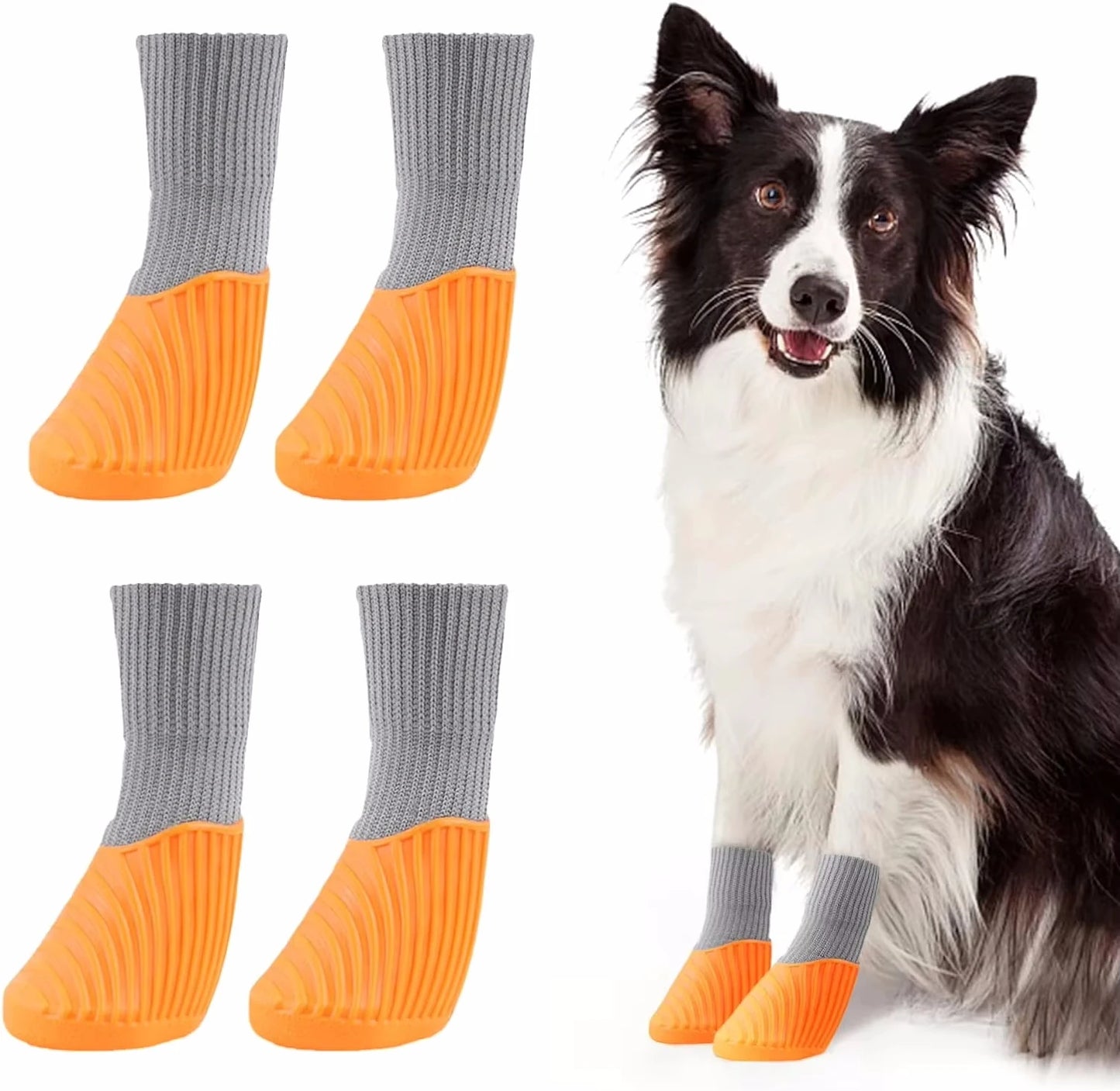 Outdoor Dog Boots Paw Protector Waterproof Anti Slip Shoes