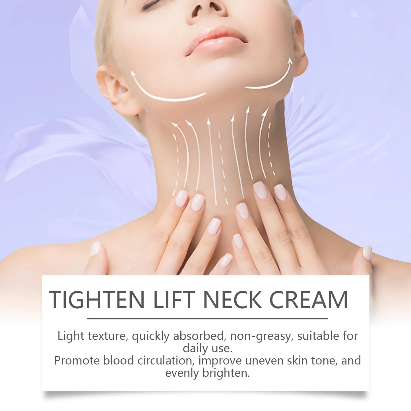 OUHOE Neck Cream Moisturizing Hydrating Moisturizing Downplaying Neck Lines Nourishing Lifting Firming Neck Rejuvenating Cream