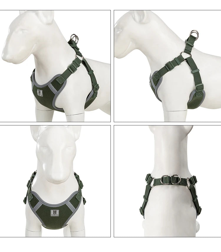 Cat Dog Harness Leash Set for Small Medium Dog Adjustable Pet Harness Reflective Breathable Outdoor Walking Pet accessories