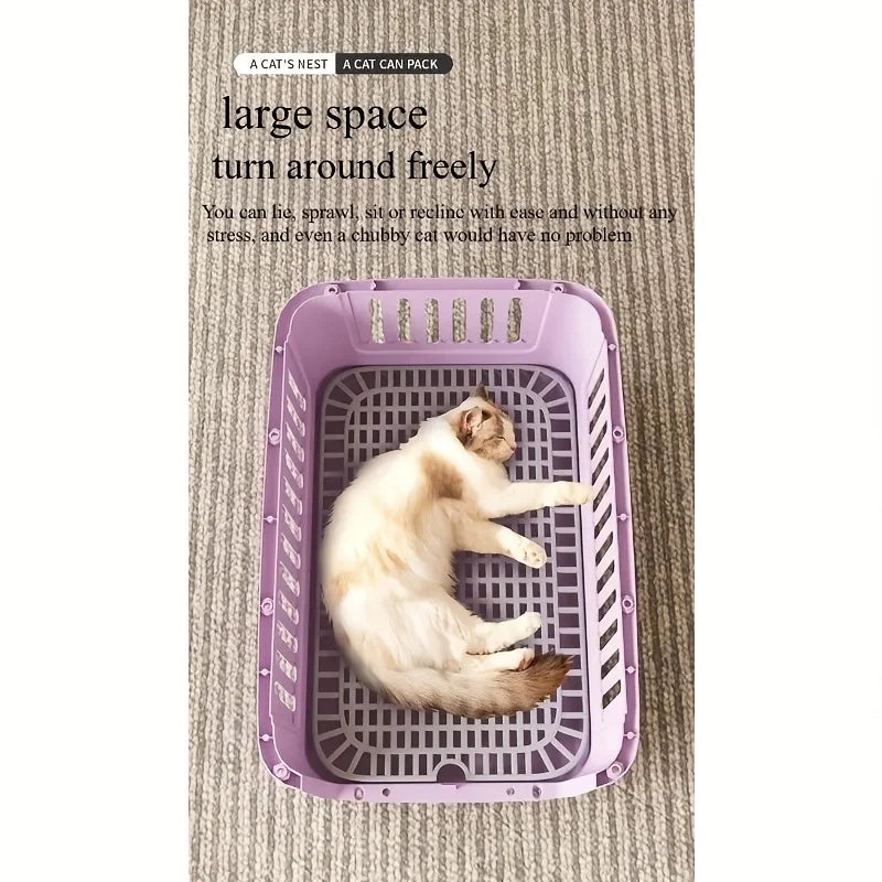 Airline- Portable Pet Carrier for Cats & Small Dogs - Airplane Cabin Crate with Dividers, Sturdy Breathable Travel Carrier, Avai