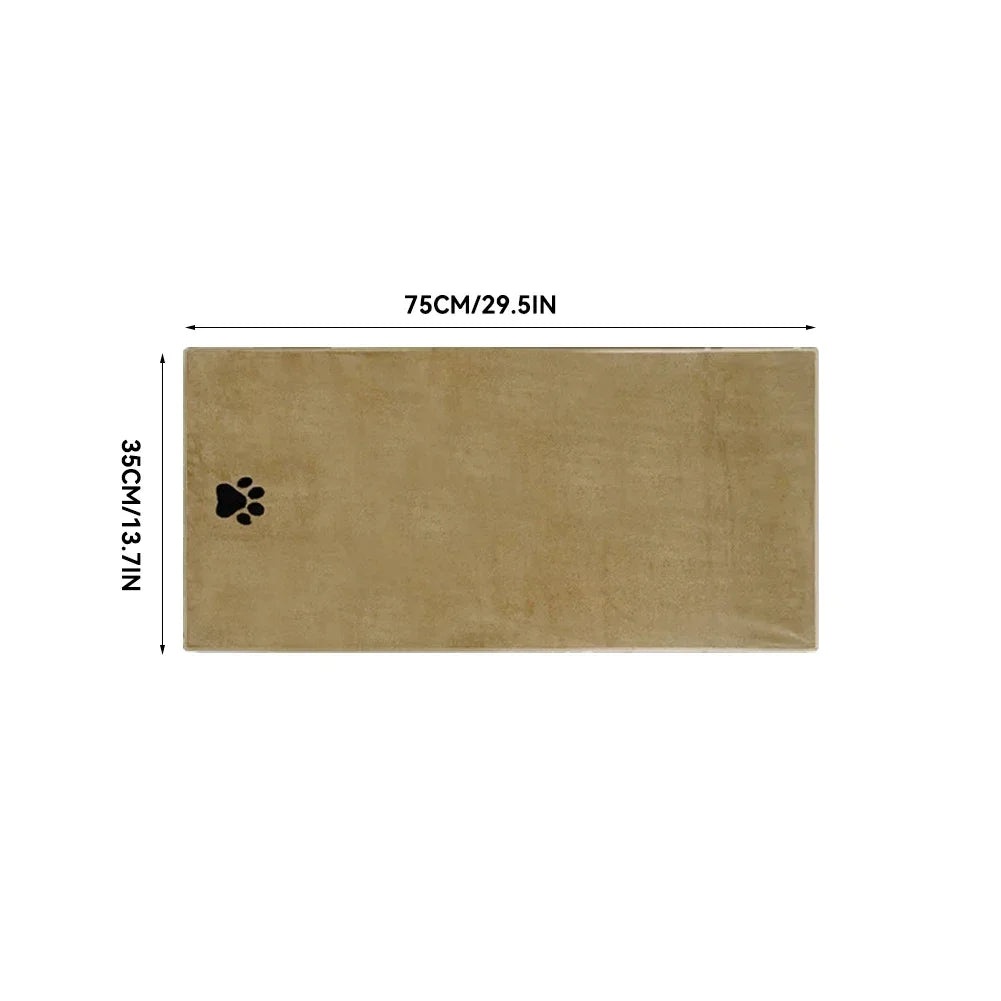 Microfiber Pet Bath Towel Embroidered Super Soft Absorbent For Dogs