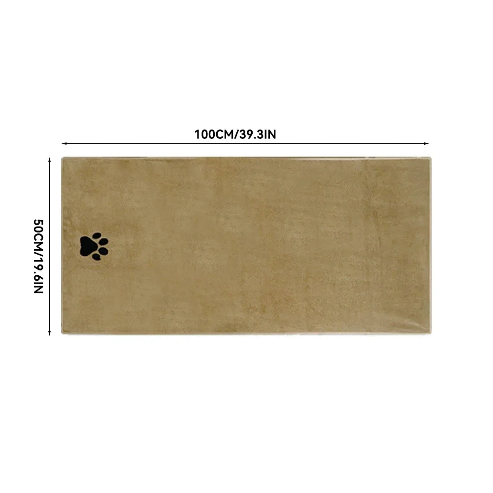 Microfiber Pet Bath Towel Embroidered Super Soft Absorbent For Dogs