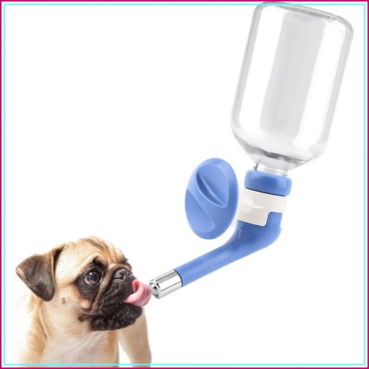 No-Drip Dog Water Bottle for Crate, 350ml Adjustable Detachable Kennel Water Dispenser for Pets