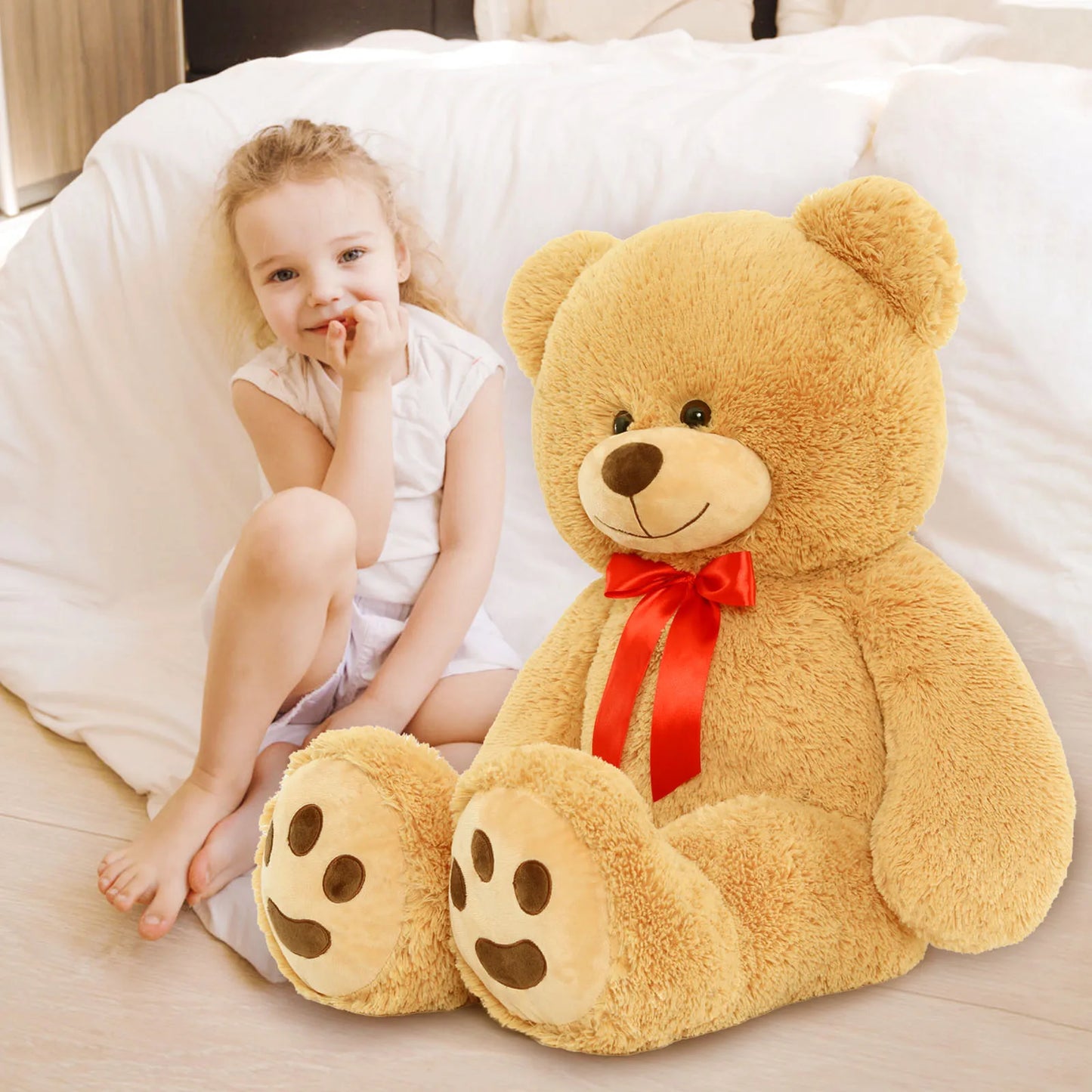 MorisMos Teddy Bear Plush Toy For Kids Gift Adorable Companion