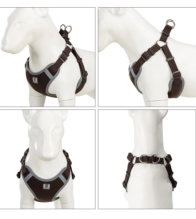 Cat Dog Harness Leash Set for Small Medium Dog Adjustable Pet Harness Reflective Breathable Outdoor Walking Pet accessories