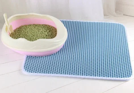 Cat Litter Mat Double Layer Waterproof Non Slip Washable Pad