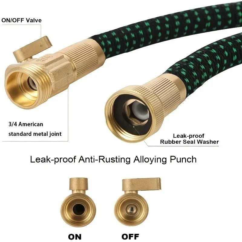1Pcs 50FT/75FT/100FT Garden Telescopic Hose Expandable Multifunctional Water Gun High-Pressure Watering Gardening Tools