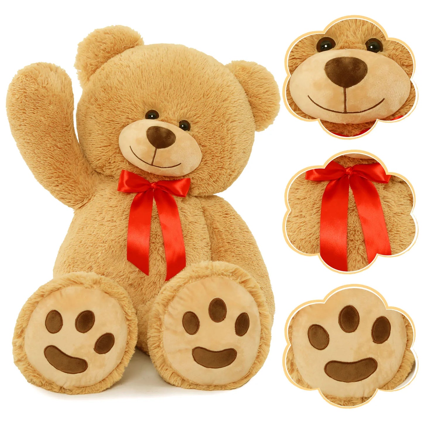 MorisMos Teddy Bear Plush Toy For Kids Gift Adorable Companion