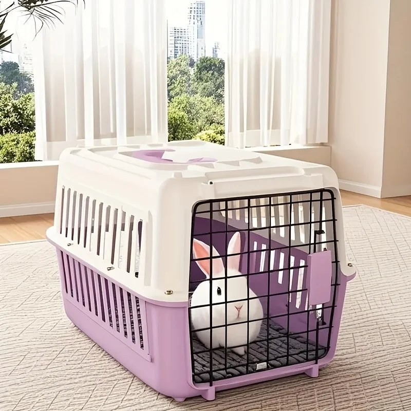 Airline- Portable Pet Carrier for Cats & Small Dogs - Airplane Cabin Crate with Dividers, Sturdy Breathable Travel Carrier, Avai