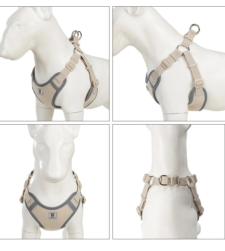 Cat Dog Harness Leash Set for Small Medium Dog Adjustable Pet Harness Reflective Breathable Outdoor Walking Pet accessories