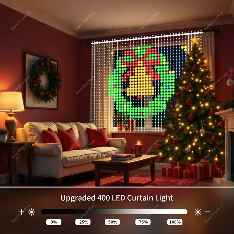 MIMIRGB Smart LED RGB Curtain Lights USB App Control