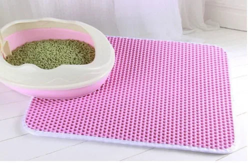 Cat Litter Mat Double Layer Waterproof Non Slip Washable Pad